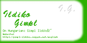 ildiko gimpl business card